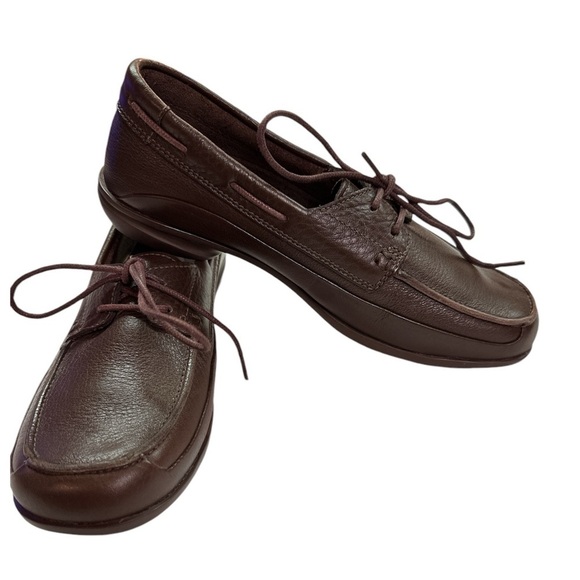 Red Wings Women’s Pebble Brown Lace Up Leather Slip-on Shoe Size 6.5 - Picture 2 of 7